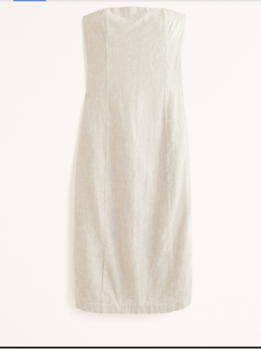 Abercrombie & Fitch Strapless Linen Blend Midi Dress – Size XLT